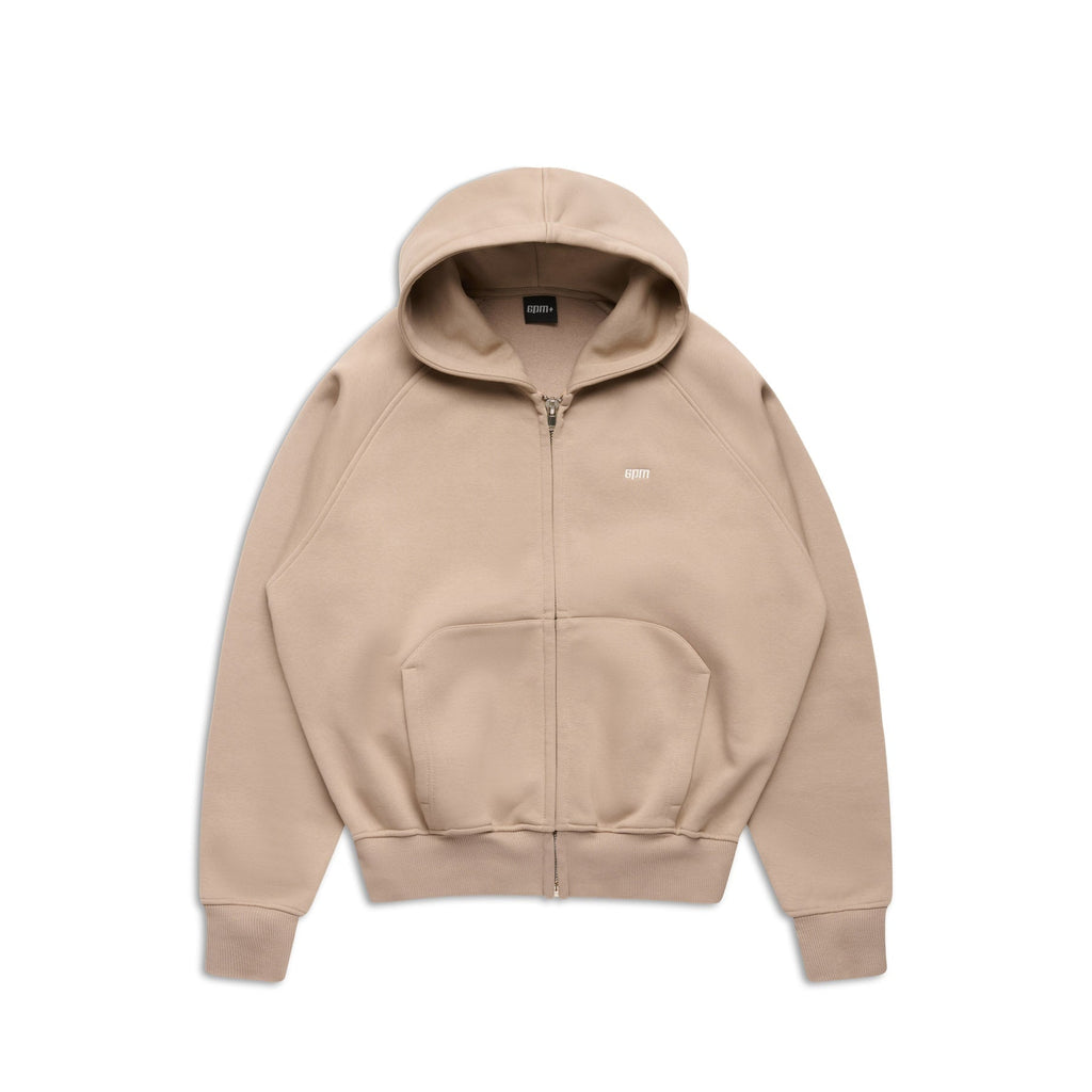 ZIP HOODIE MOCCA CREAM