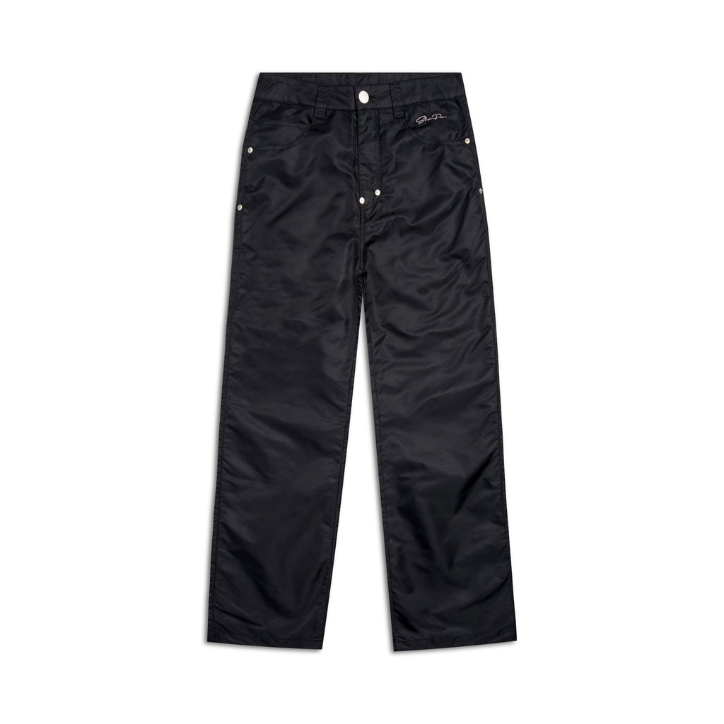 5-POCKET NYLON PANTS BLACK
